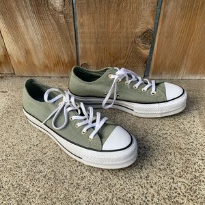 Light Green Platform Converse All Star